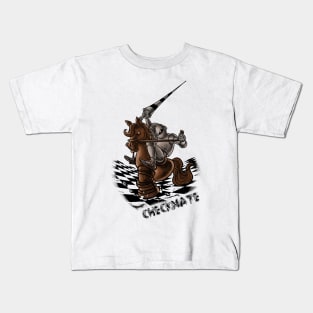 Horsepower Checkmate: Equestrian Excellence Unleashed Kids T-Shirt